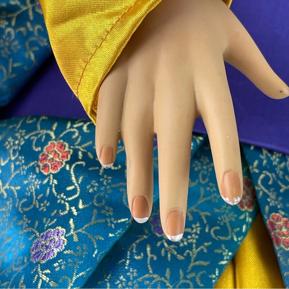 Rare Vintage Pat Dezinski Mei Su Asian Porcelain Doll Articulated Head Signed - Picture 11 of 16